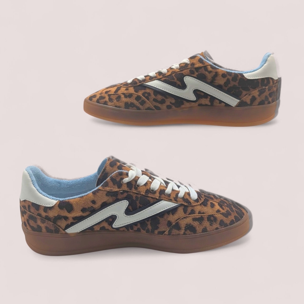 Madden Girl Leopard Print Faux Suede Sneakers | Size 8M | Excellent Condition - Picture 5 of 11